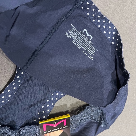 NWT Maidenform Women's Comfort Devotion Hipster Panty Navy Seamless 100% Cotton - Picture 6 of 6